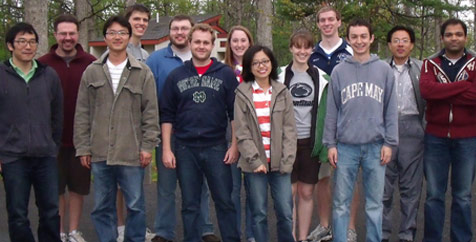 Photo of the Michael Janik Research Group in Spring 2012.