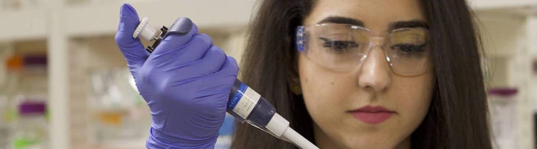 woman working in lab