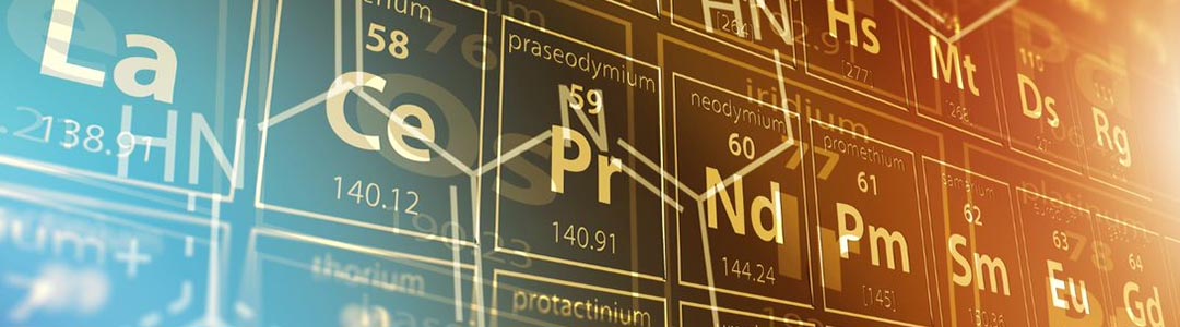 close up of periodic table