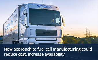 New approach to fuel cell manufacturing could reduce cost, increase availability