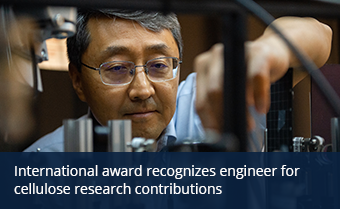 International award recognizes engineer for cellulose research contributions 