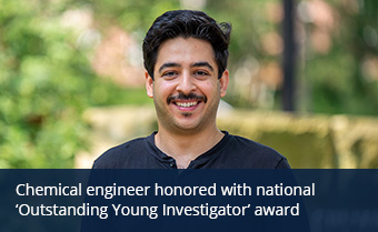 Chemical engineer honored with national Outstanding Young Investigator award