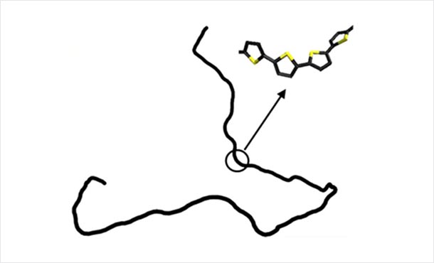 artist's rendering of molecular structure