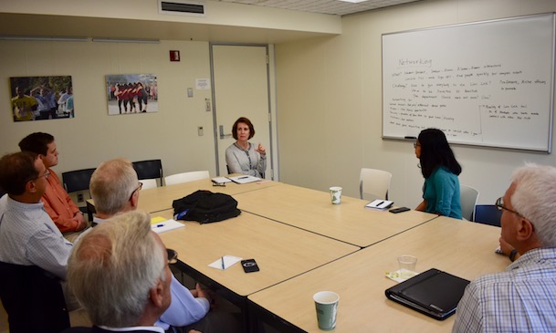 A brainstorming breakout session at the Penn State Chemical Engineering Alumni Workshop