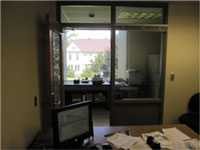 View two of the lab with a view of the Univesity Park from the window.